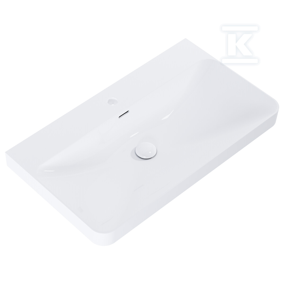 Umywalka SOFT 80, ceram white hg - RE040080118060