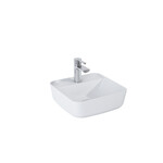 Umywalka TONIA 39x39 blat, ceram white hg
