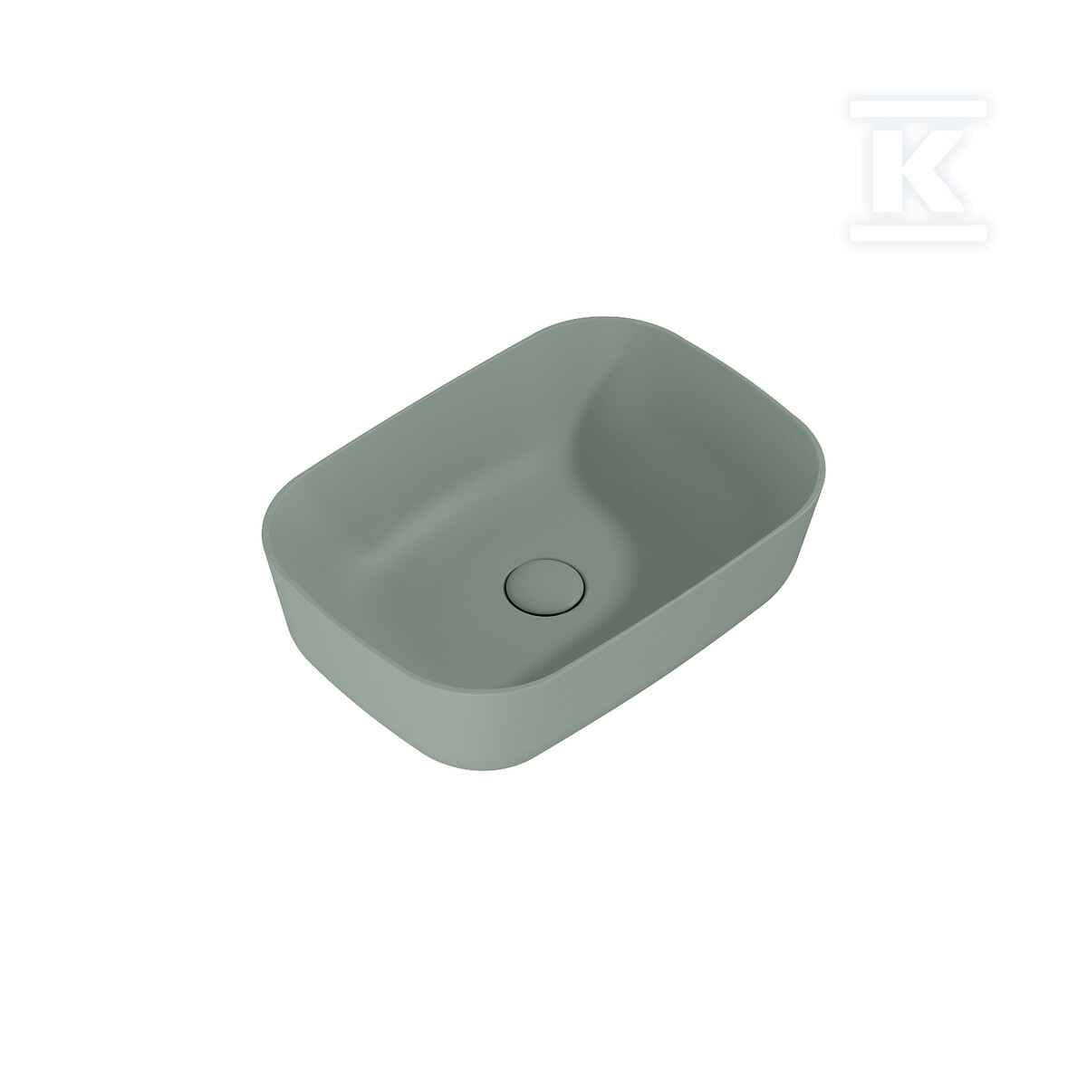 Umywalka RENI 46x33 blat, ceram sage - RE040460031470