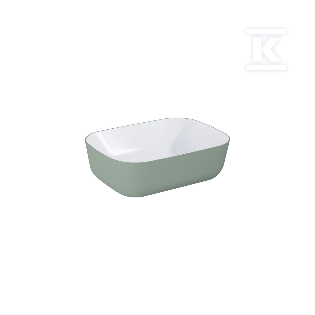 Umywalka RENI 46x33 blat, ceram white - RE040460890890