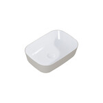 Umywalka RENI 46x33 blat, ceram white hg/fumet