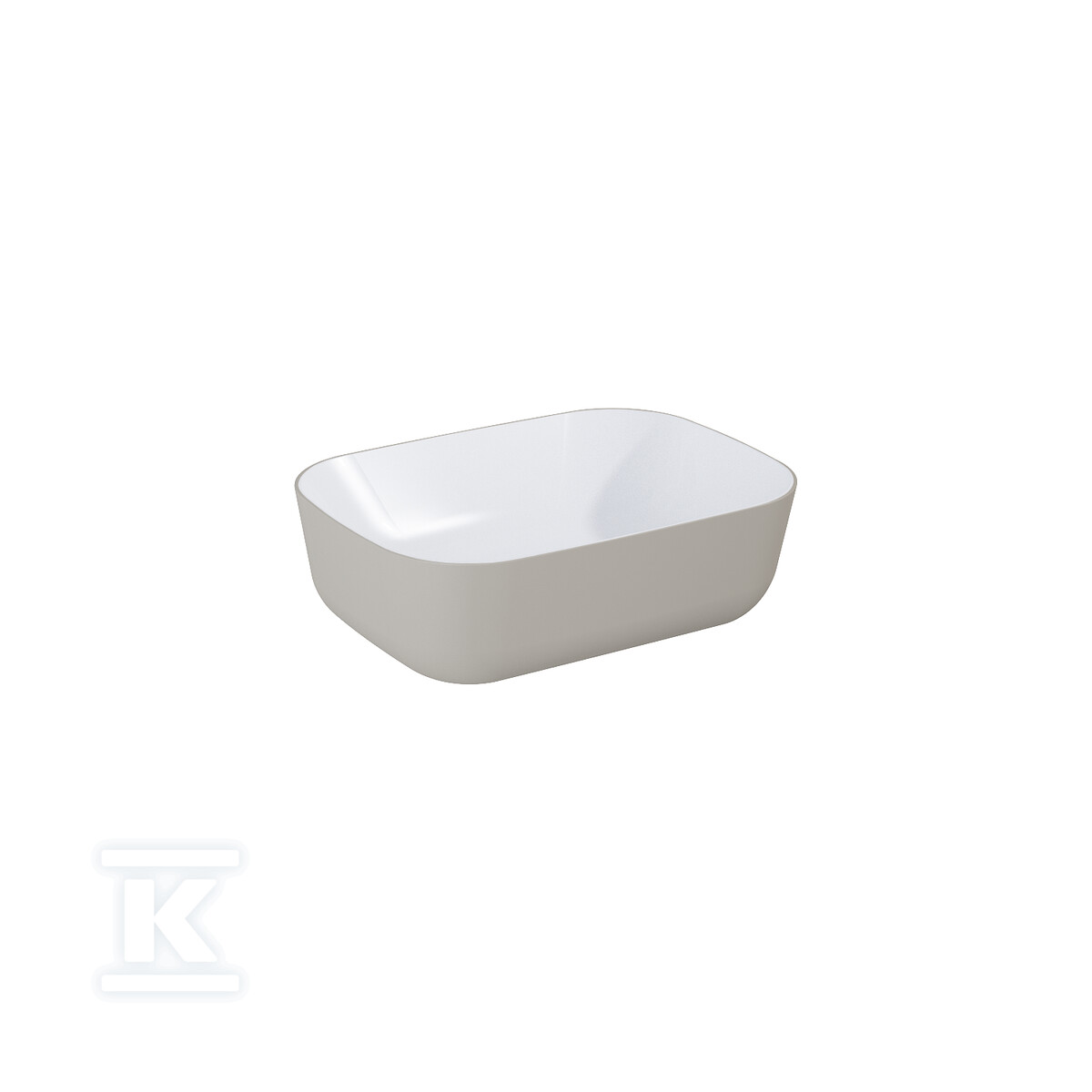 Umywalka RENI 46x33 blat, ceram white - RE040460896140