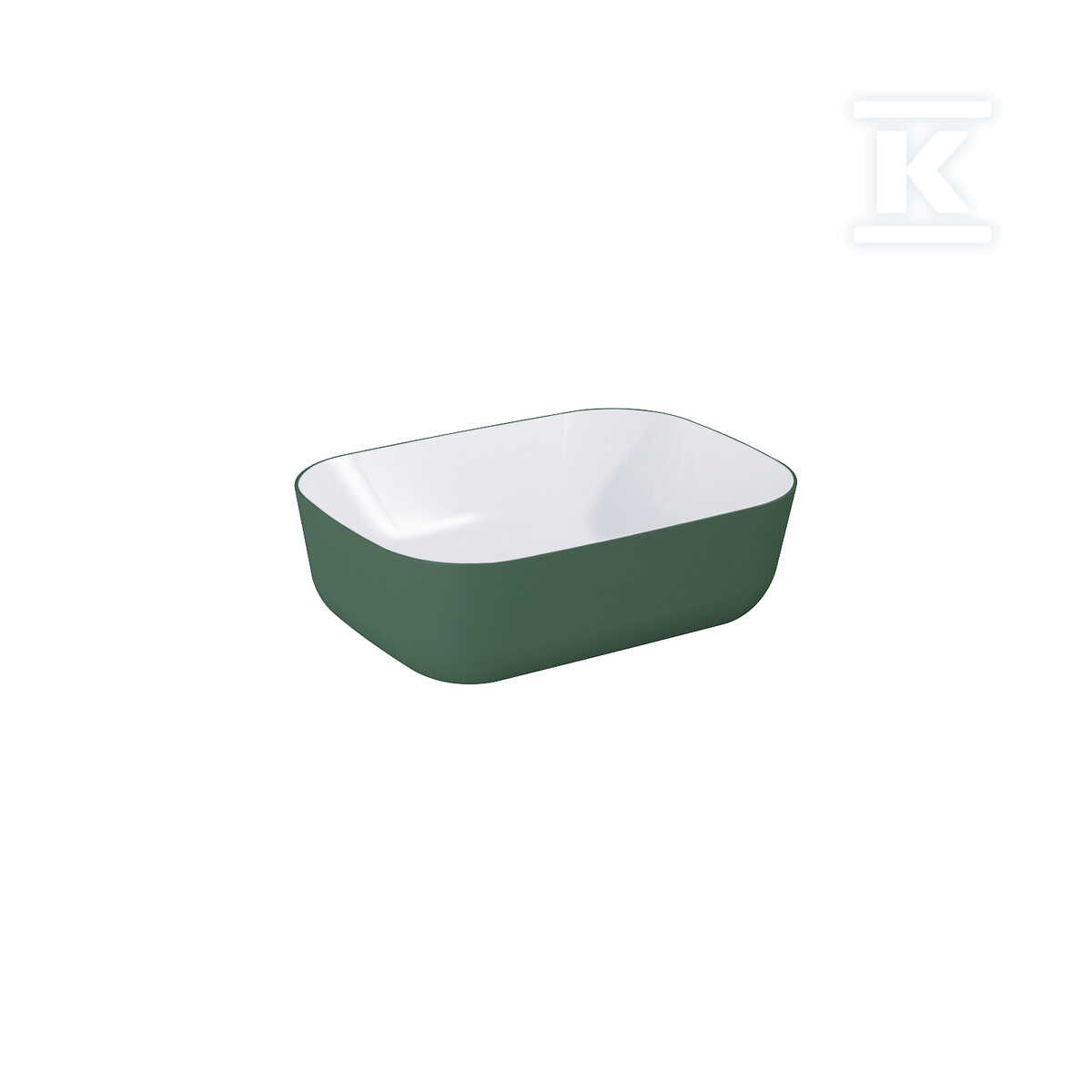 Umywalka RENI 46x33 blat, ceram white - RE040460896150