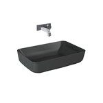 Umywalka NOMIA 50x39 blat, ceram anthracite matt