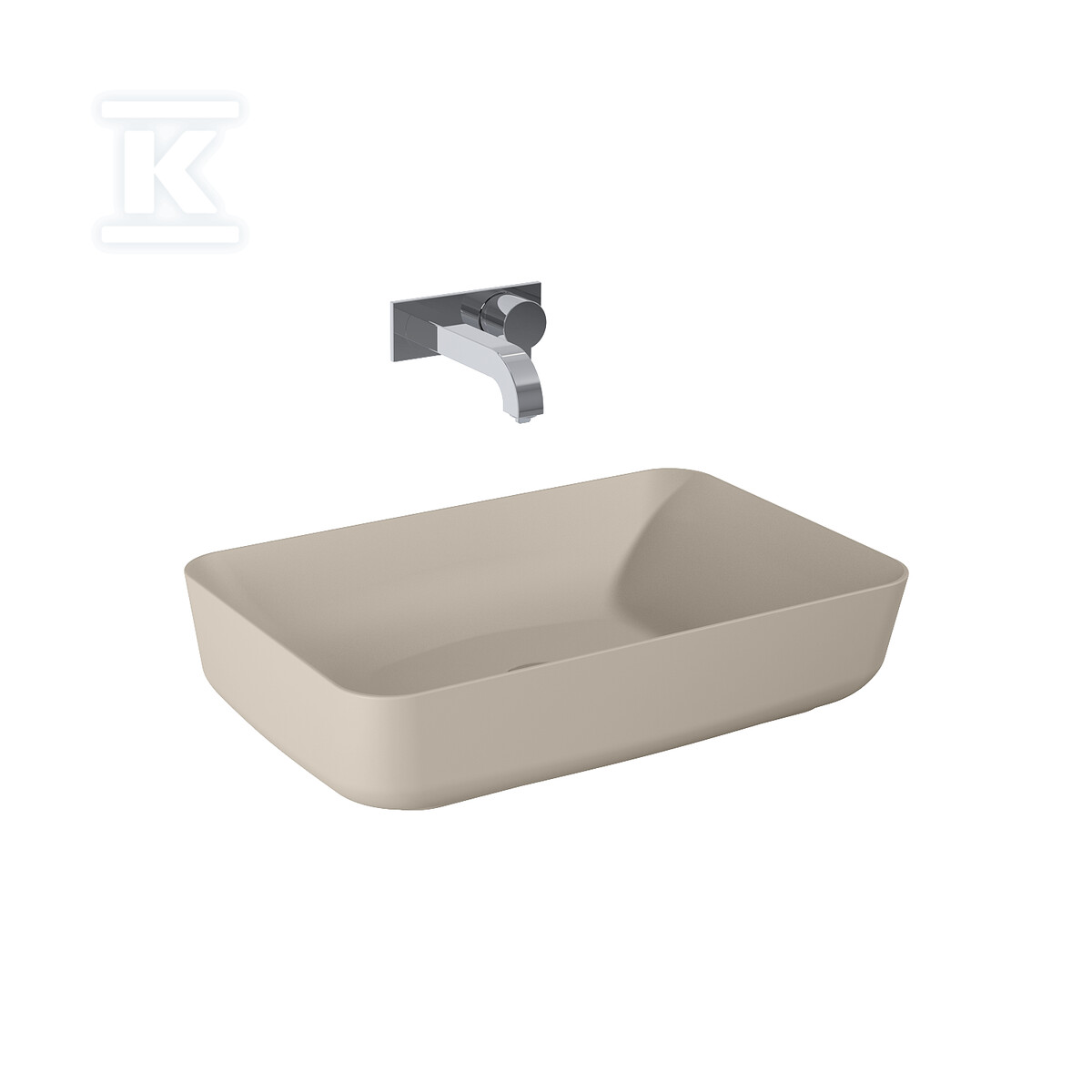 Umywalka NOMIA 50x39 blat, ceram fume - RE040500057020