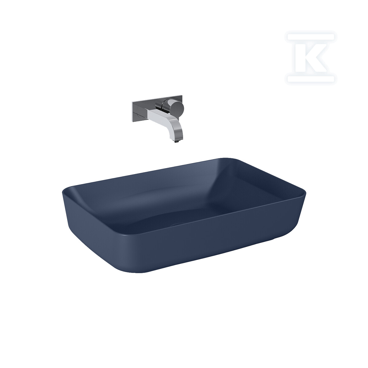 Umywalka NOMIA 50x39 blat, ceram navy - RE040500057030