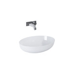 Umywalka RIKA 52x40 blat, ceram white hg