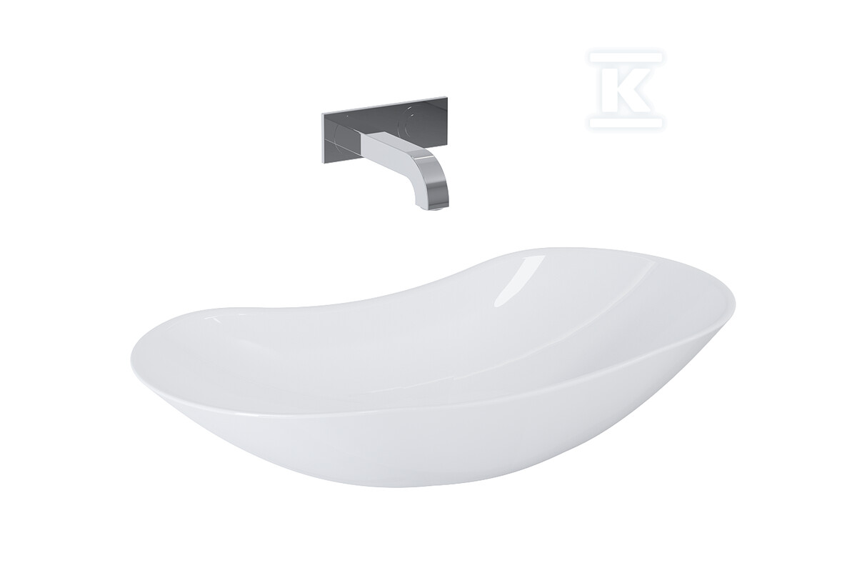 Umywalka PIATO 73x38 blat, ceram white - RE040730128060