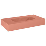 Umywalka DIMPLE 80 ścienna, marmur terra pink matt