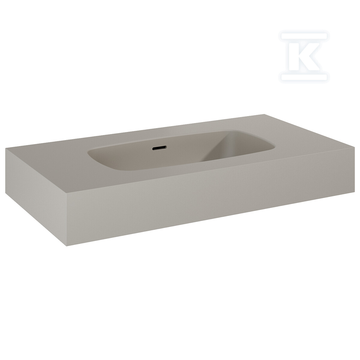 Umywalka DIMPLE 80 ścienna, marmur fume - RE040800027020