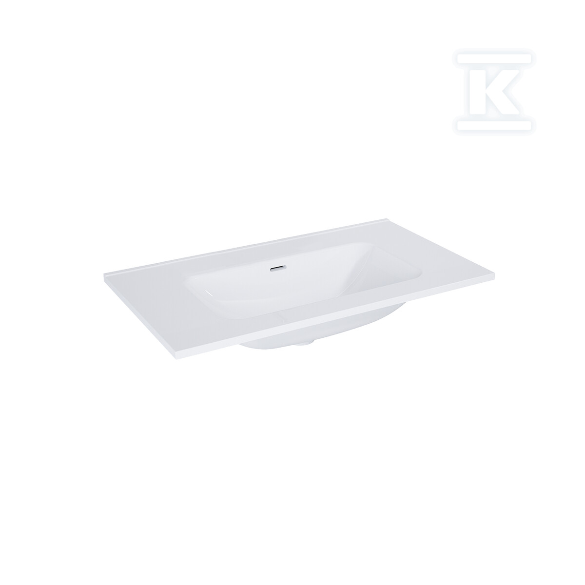 Umywalka SKAPPA 80 bez otworu, ceram - RE040800068060