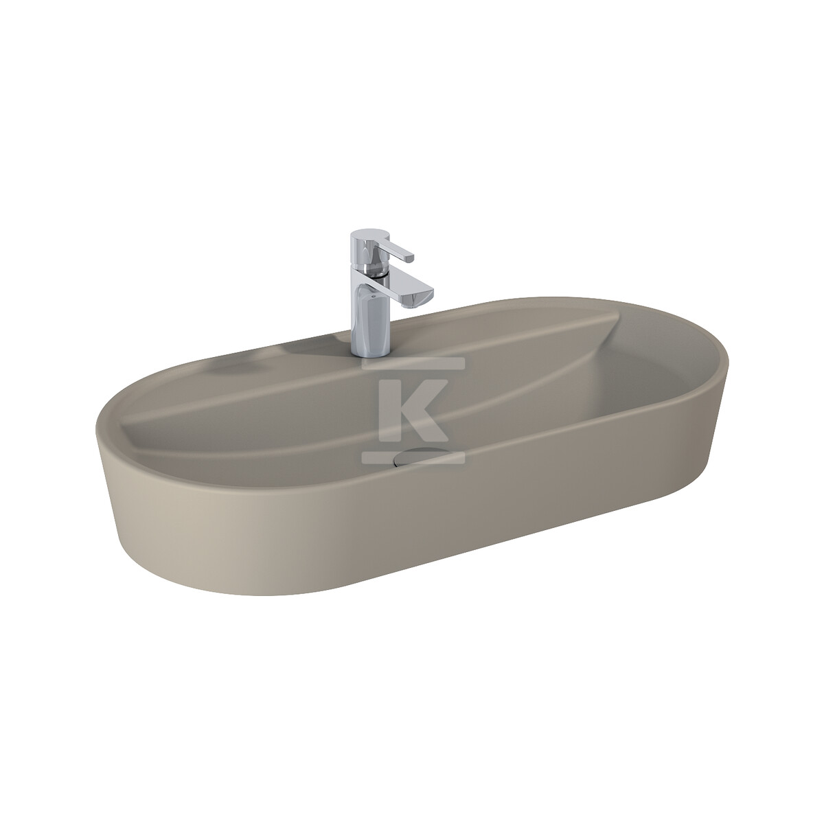 Umywalka BABETTE 82x42 blat, ceram fume - RE040820017020