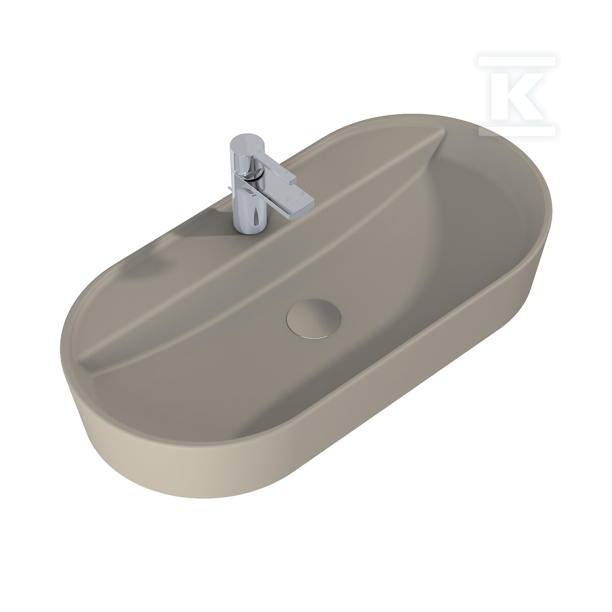 Umywalka BABETTE 82x42 blat, ceram fume - RE040820017020