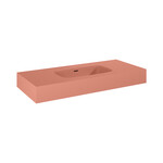Umywalka DIMPLE 100 ścienna, marmur terra pink matt