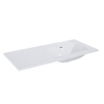 Umywalka SKAPPA 100 bez otworu prawa (60+40) ceram white hg