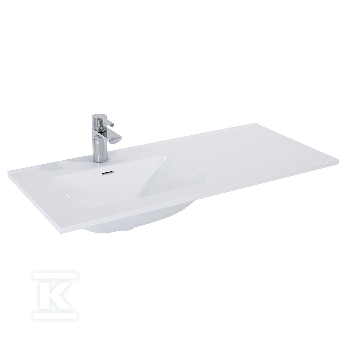 Umywalka SKAPPA 100 lewa (60+40) ceram - RE041004068060
