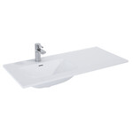 Umywalka SKAPPA 100 lewa (60+40) ceram white hg