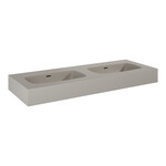 Umywalka DIMPLE 120 duo ścienna, marmur fume matt