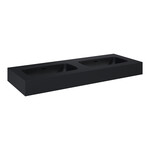 Umywalka DIMPLE 120 duo ścienna, marmur black matt