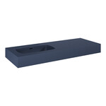 Umywalka DIMPLE 120 lewa (60+60) ścienna, navy bluet