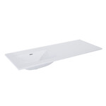 Umywalka SKAPPA 120 bez otworu lewa (60+60) ceram white hg