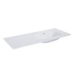 Umywalka SKAPPA 120 bez otworu prawa (80+40) ceram white hg