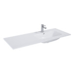 Umywalka SKAPPA 120 prawa (80+40) ceram white hg