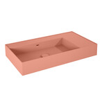 Umywalka LEVEL 80 lewa ścienna, solid-surface terra pinkt