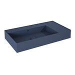 Umywalka LEVEL 80 lewa ścienna, solid-surface navy bluet