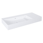 Umywalka LEVEL 100 lewa ścienna, solid-surface white matt