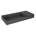 Umywalka LEVEL 100 lewa ścienna, solid-surface anthracitet