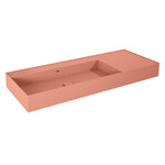 Umywalka LEVEL 120 lewa ścienna, solid-surface terra pinkt