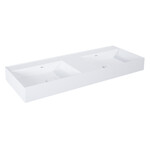 Umywalka LEVEL 120 duo ścienna, solid-surface white matt