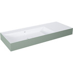 Umywalka LEVEL 120 lewa ścienna, solid-surface whitet/saget