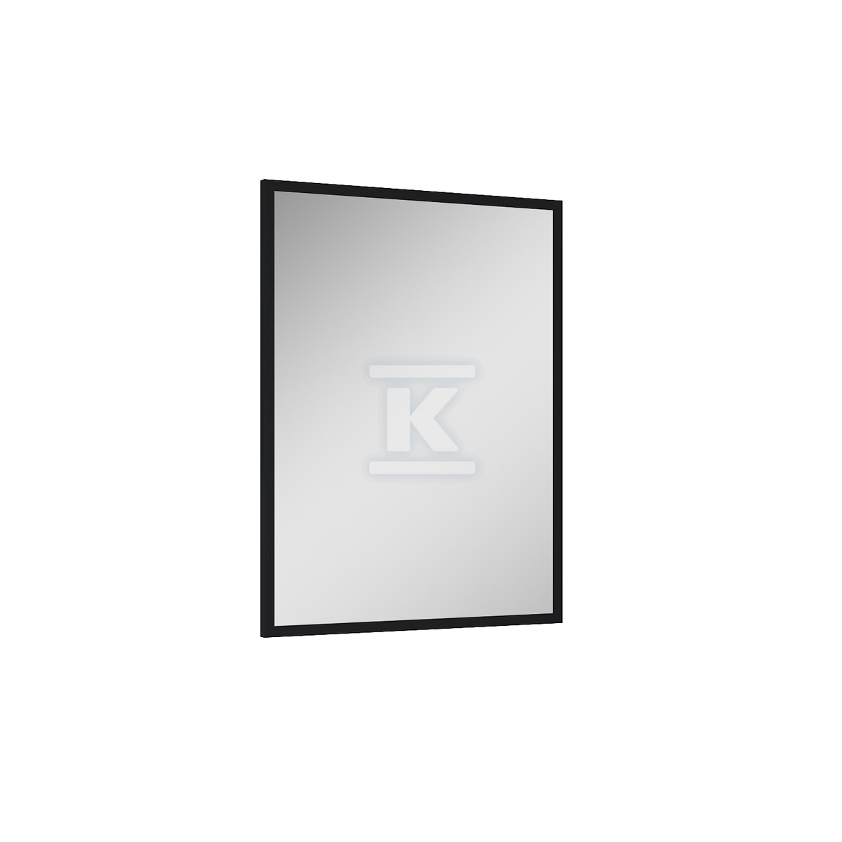 Lustro łazienkowe rama 60/80 black 19mm - RE060600020560