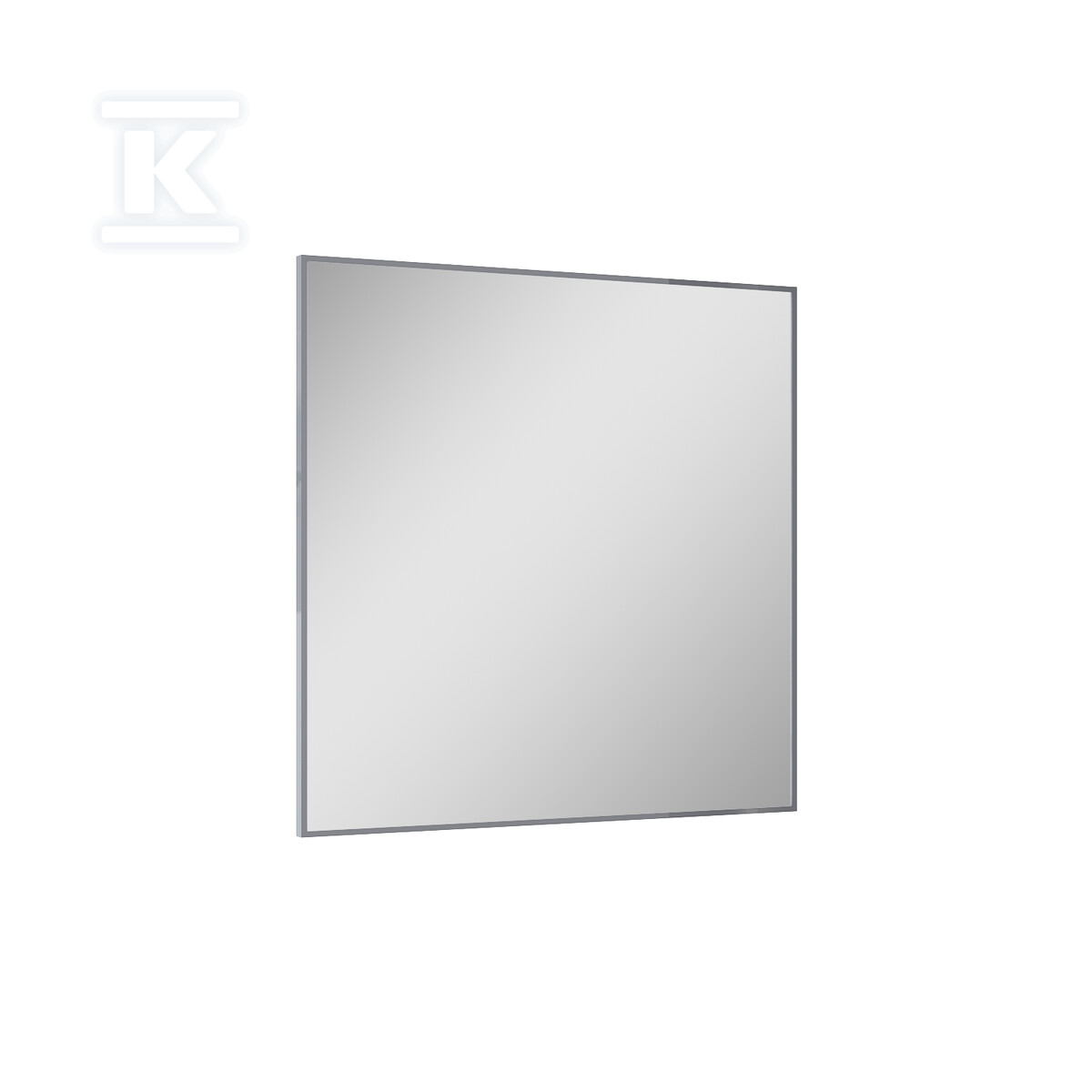 Lustro łazienkowe rama 80/80 chrom 8mm - RE060800020040