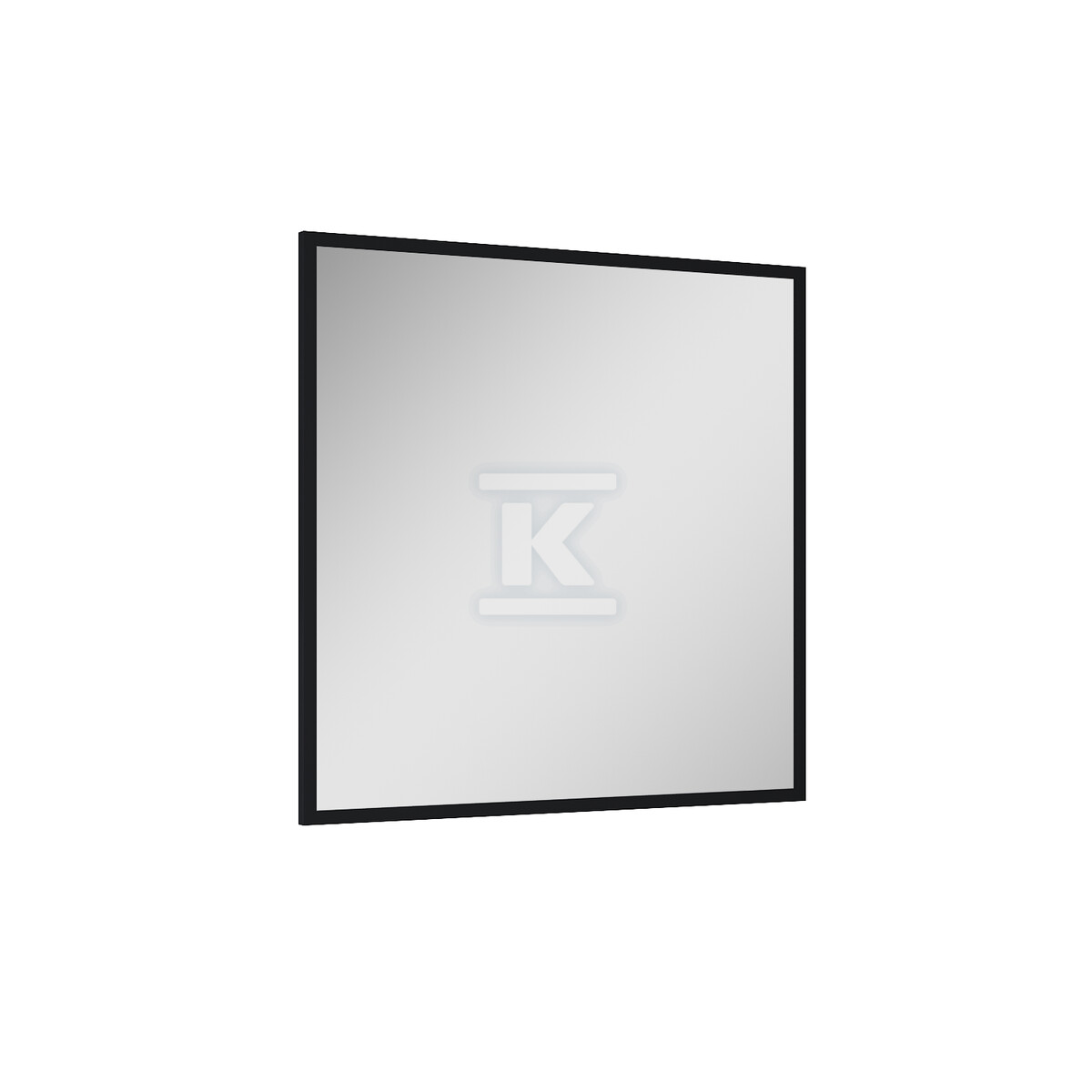 Lustro łazienkowe rama 80/80 black 19mm - RE060800020560