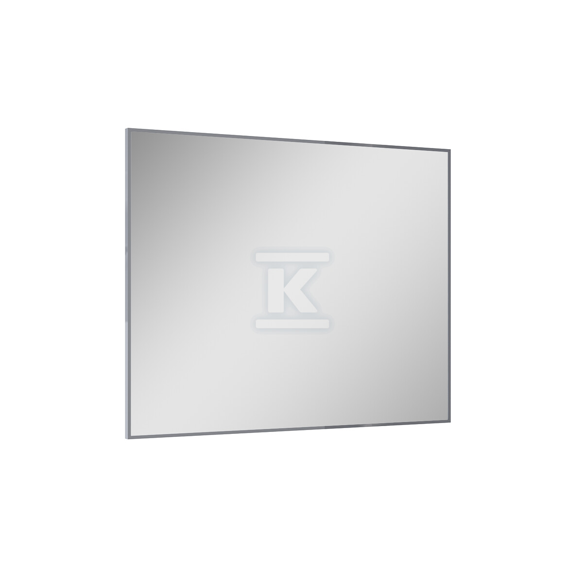 Lustro łazienkowe rama 100/80 chrom 8mm - RE061000020040