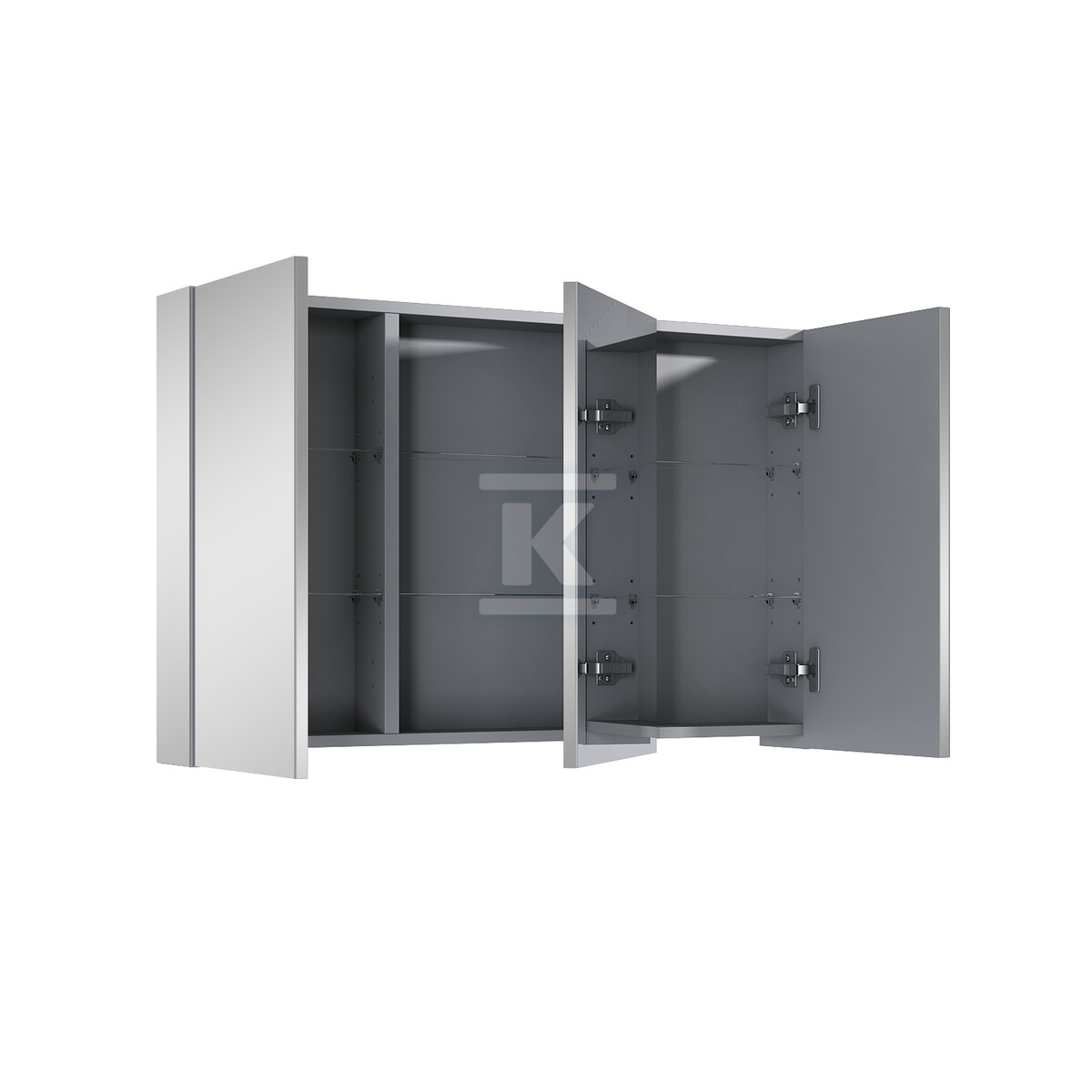Szafka wisząca z lustrem basic 100 3d - RE061000030000