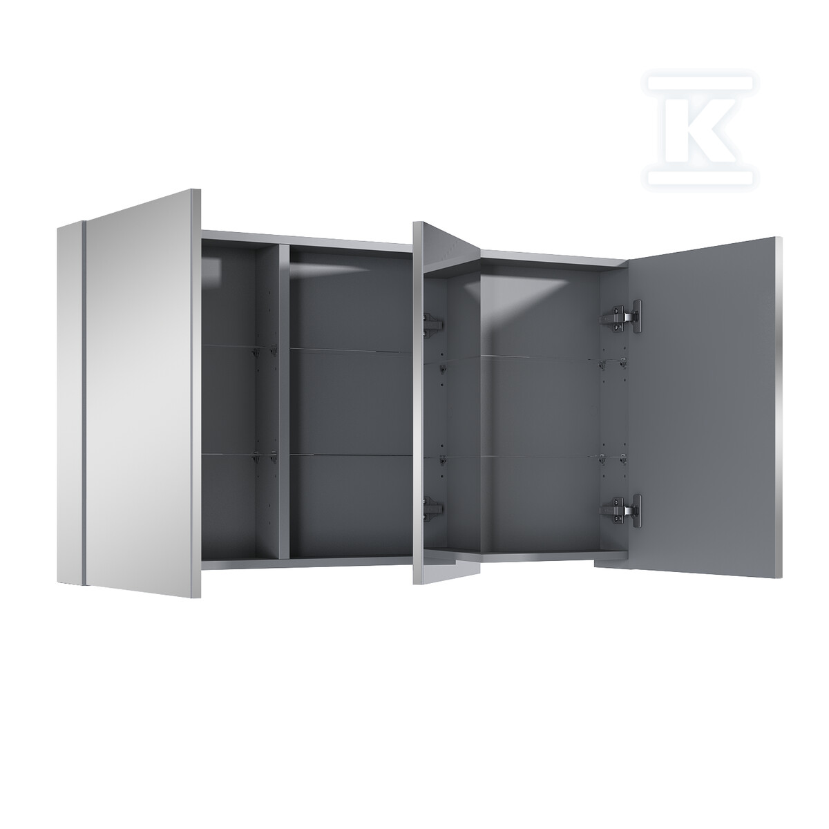 Szafka wisząca z lustrem basic 120 3d - RE061200030000