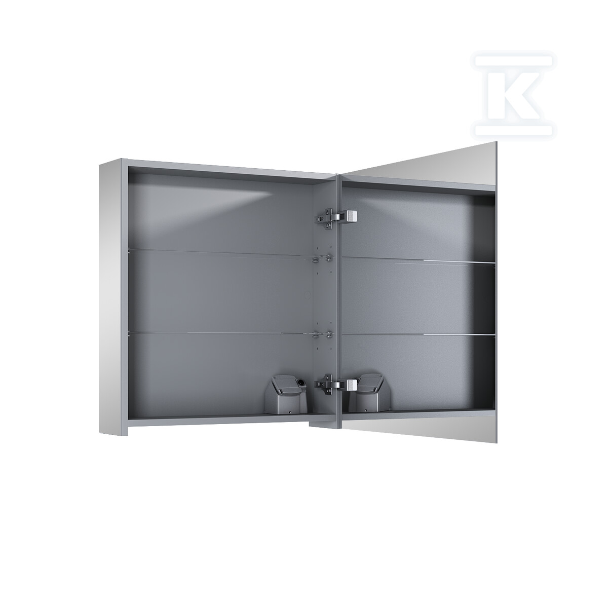 Szafka wisząca z lustrami medium 60 1d - RE064657000010
