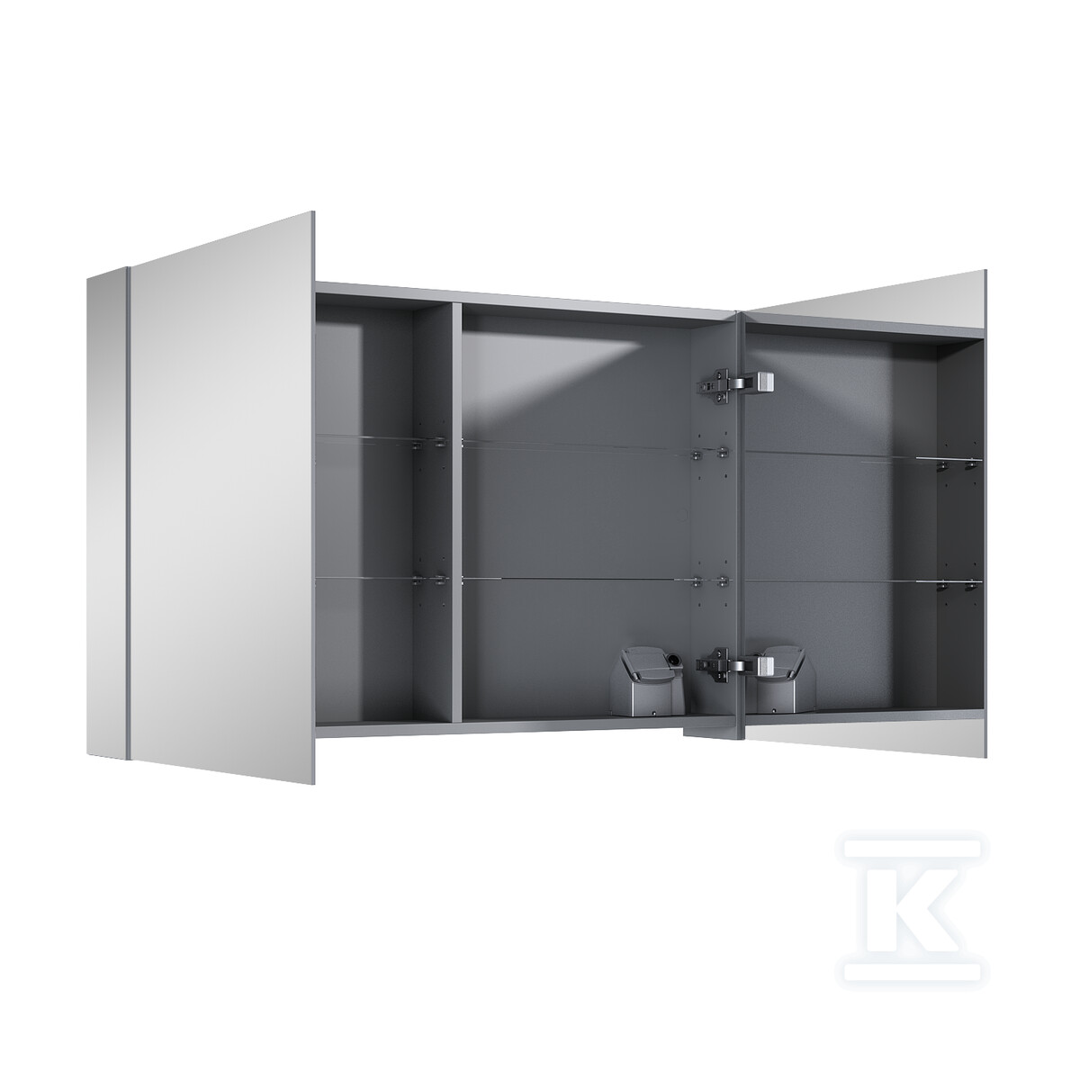 Szafka wisząca z lustrami medium 100 2d - RE064659000010