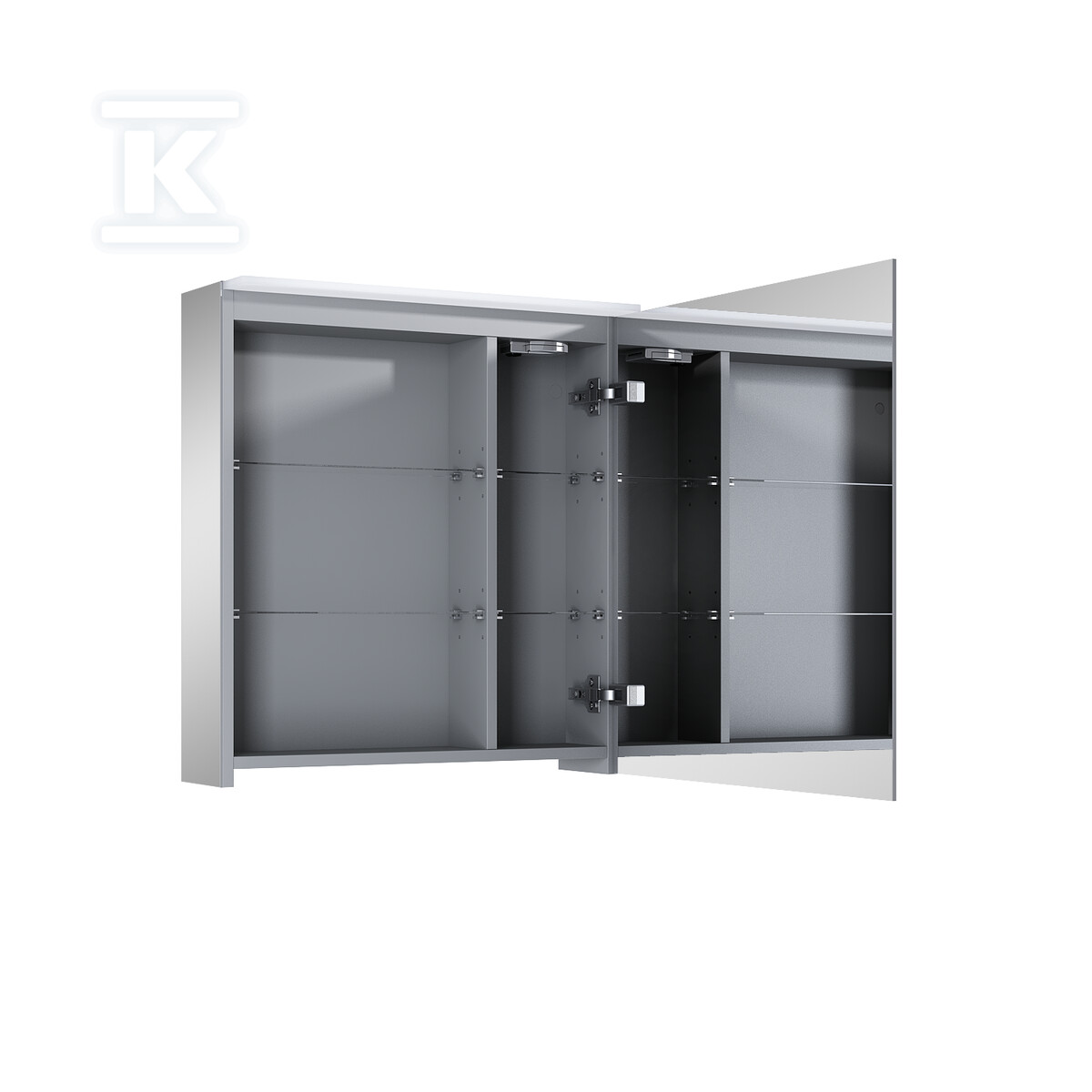 Szafka wisząca z lustrami premium 60 1d - RE064663000010