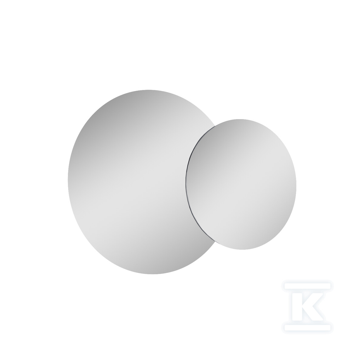 Lustro łazienkowe LED ROUND twin 80/60 - RE068511000010