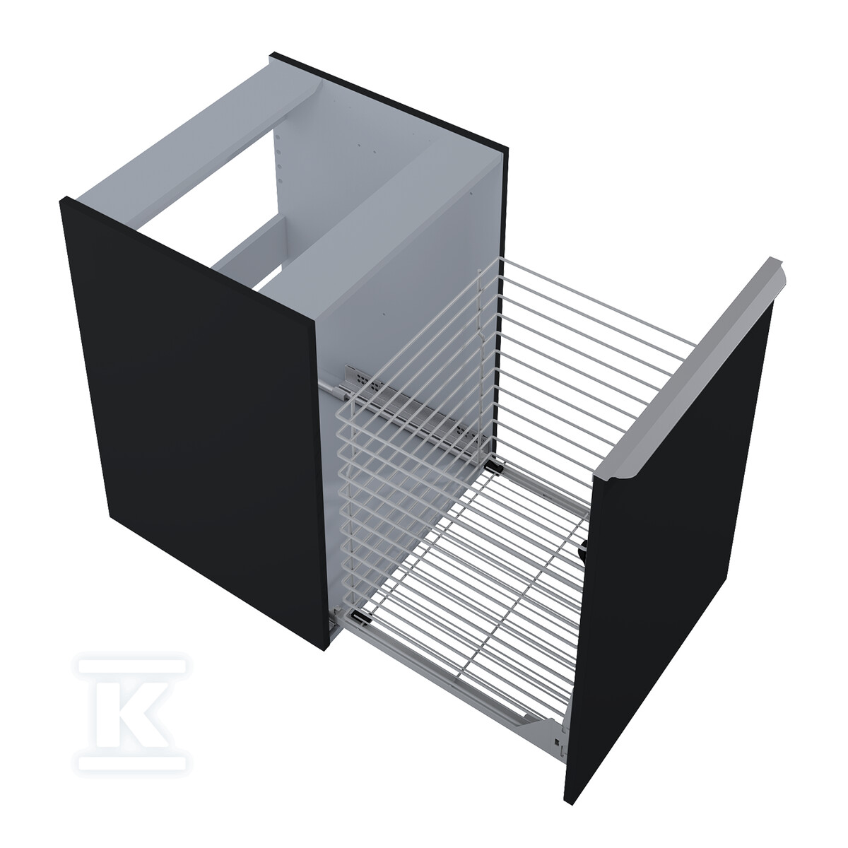 Komoda LOFTY 50 z koszem cargo blackt - RE080500027160