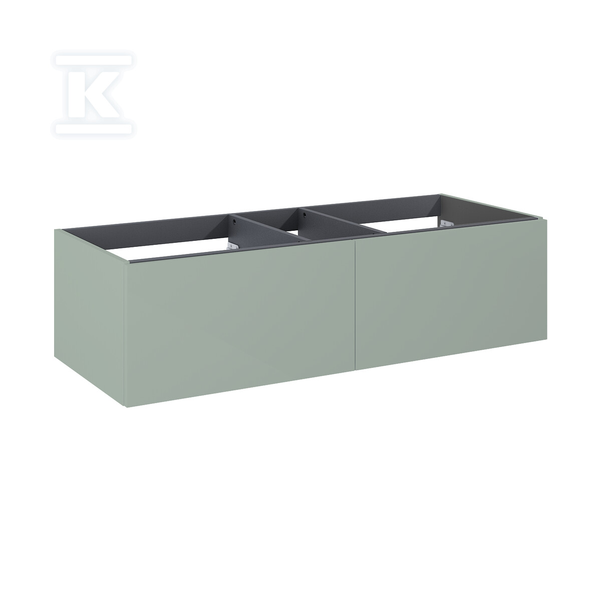 Komoda LOOK slim 120 2s sage matt pdw - RE081204021470