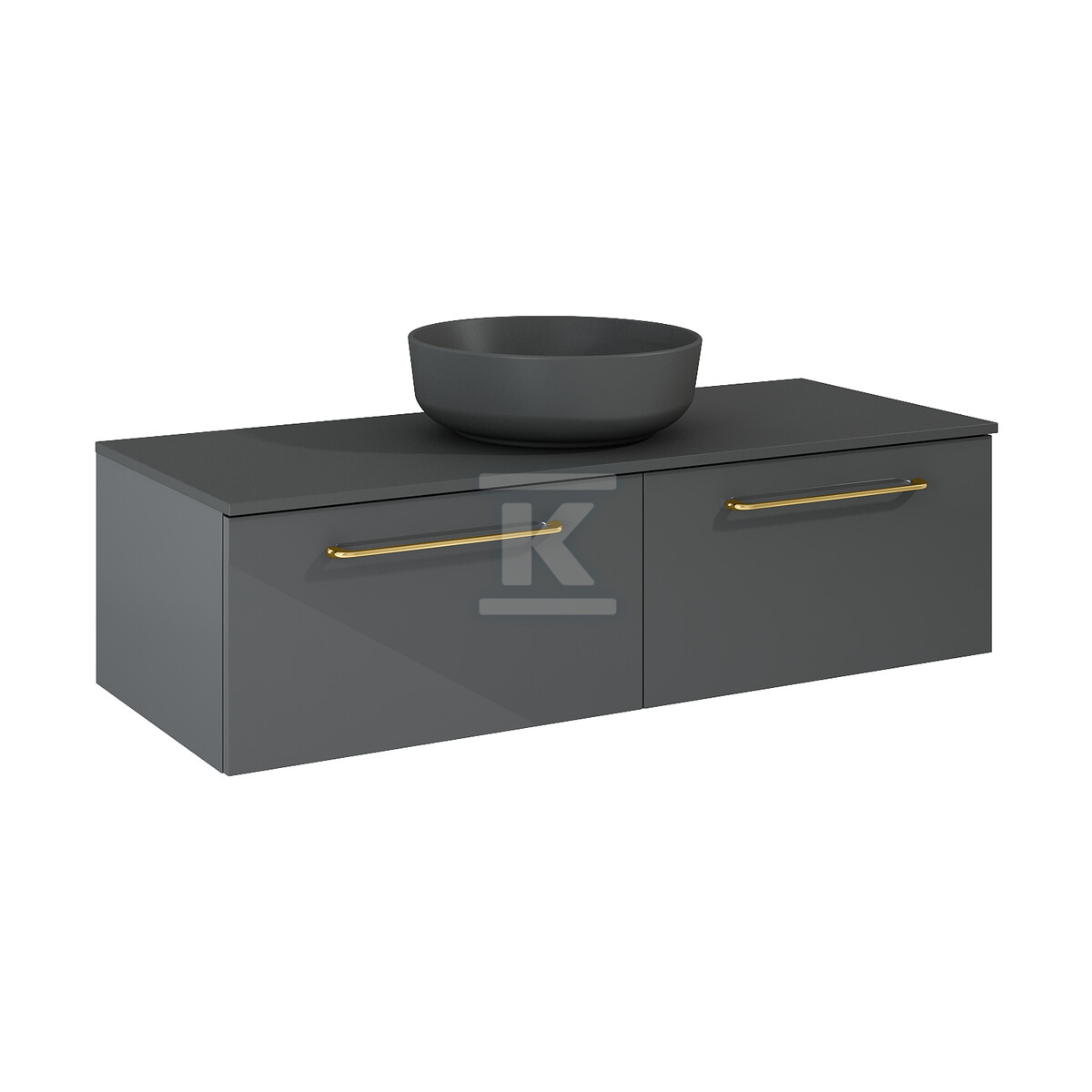 Komoda LOOK slim 120 2s anthracite hg - RE081204026610