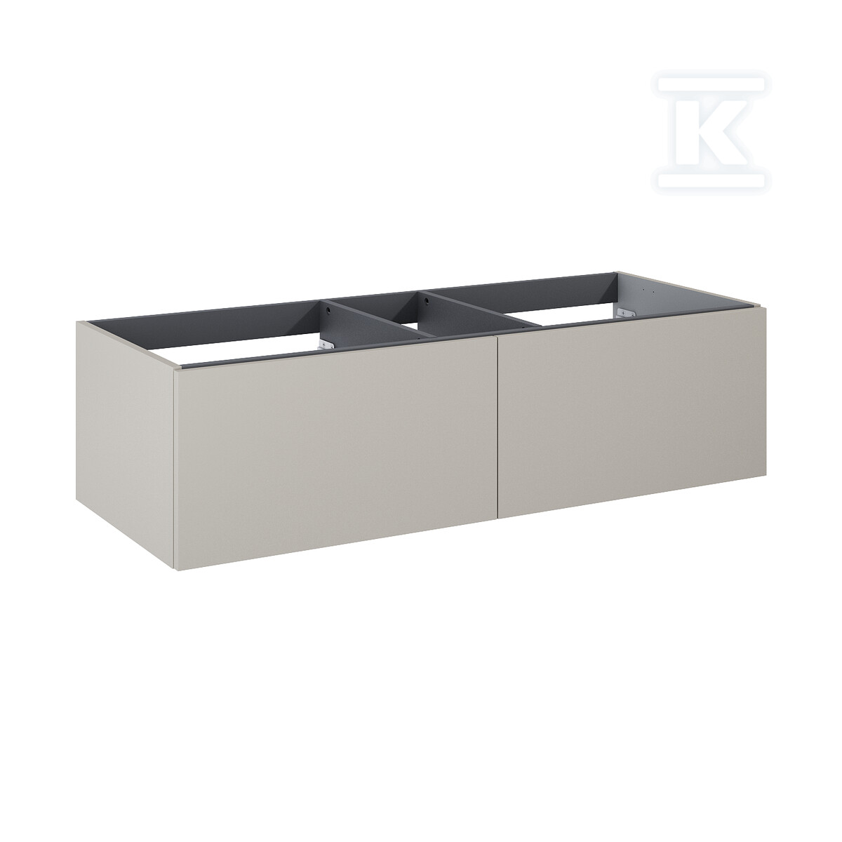 Komoda LOOK slim 120 2s fume matt pdw - RE081204027020