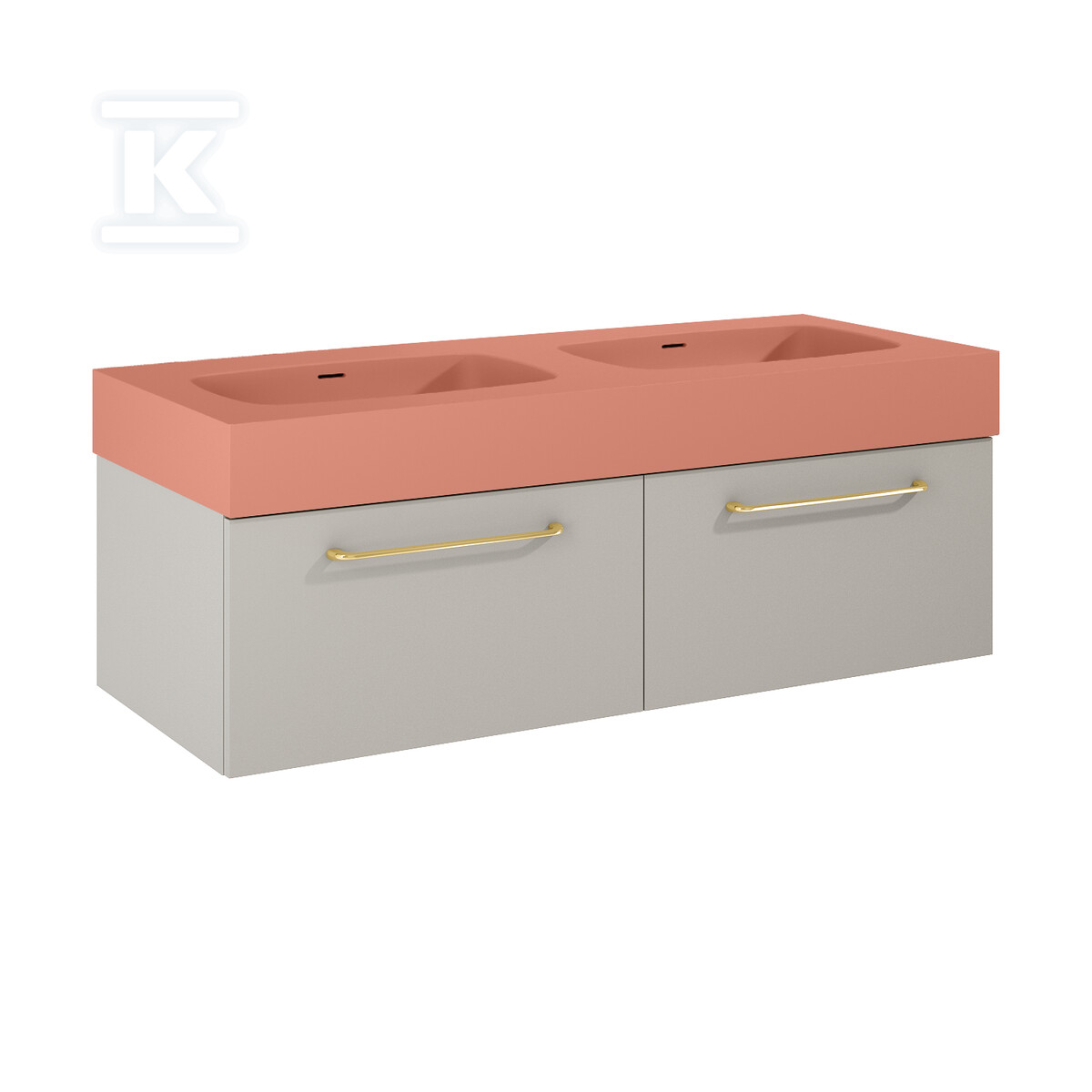 Komoda LOOK slim 120 2s fume matt pdw - RE081204027020