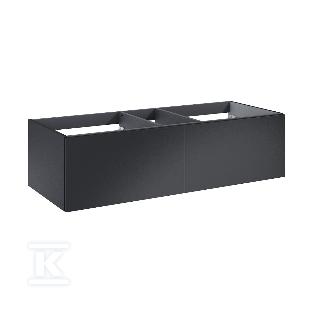 Komoda LOOK slim 120 2s black matt pdw - RE081204027160